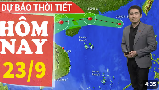 Dự báo thời tiết mới nhất hôm nay 23/9 